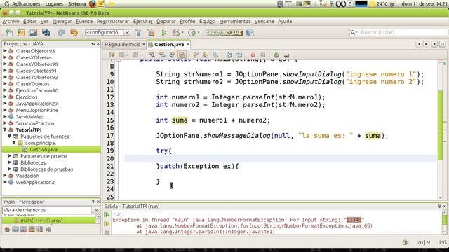 6 Excepciones try catch смотреть онлайн