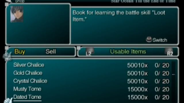 Star Ocean Till the End of Time (Shop Sells All Items CB cheat) смотреть онлайн