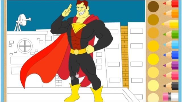 How to Draw | Supermen | For kids & Как рисовать | Супер мен | Для детей смотреть онлайн