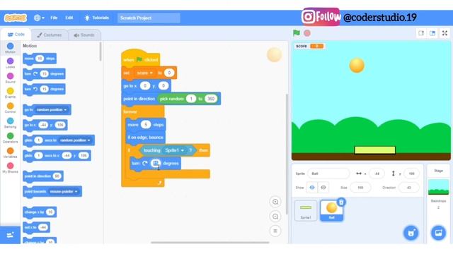 Scratch Tutorial #10 : Pong Game | Ping Pong Game | Scratch 3.0 смотреть онлайн