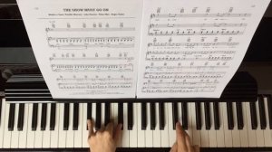 The Show must go on - КАК ИГРАТЬ НА ПИАНИНО - PIANO TUTORIAL - 2 УРОК