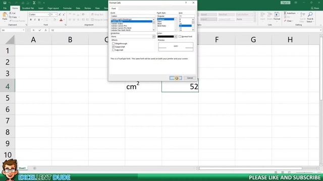 How to Type The Squared Symbol in Excel | Excel Tutorials смотреть онлайн