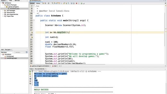 Learn Java Programming - Part 1-4: Using Scanner class to read from the input (keyboard) смотреть онлайн