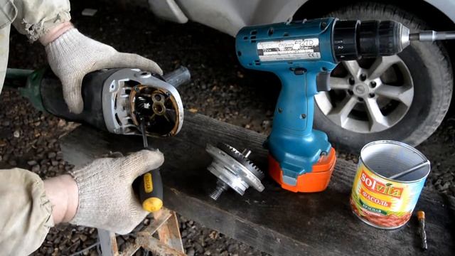 Разборка редуктора болгарки УШМ Hitachi G23SR смотреть онлайн