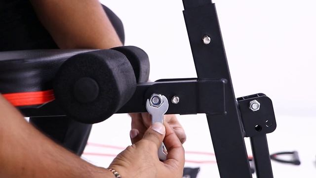 Assembly Video of Weight Bench Press with Resistance Band | Foldable Exercise Bench for Home Gym смотреть онлайн