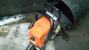 STIHL MS 180. Жидкий удар, а не компрессия. Причины