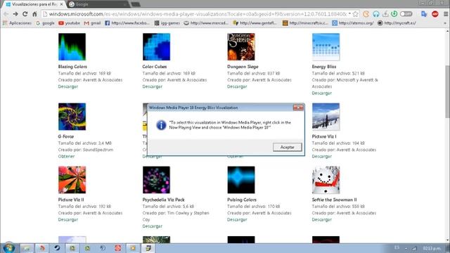visualizaciones para windows media player - w7,8,8.1,10 - 2016 смотреть онлайн