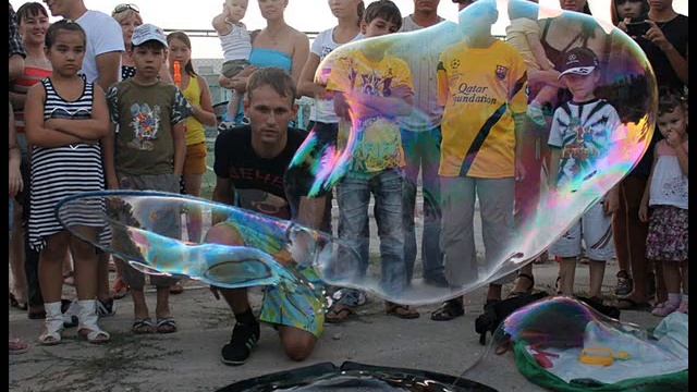 праздник мыльных пузырей в Актау