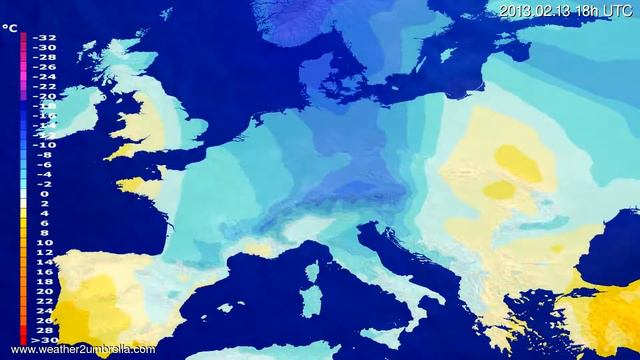 Temperature forecast Europe 2013-02-10 00:00:00 смотреть онлайн