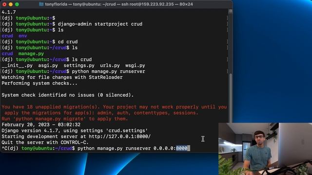 How to Start a Django Project and Run the Development Server смотреть онлайн