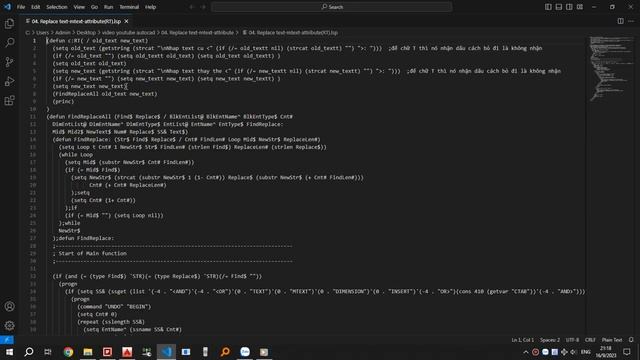 Share Lisp Autocad - 04 - Thay thế nhanh text/mtext/attribute смотреть онлайн