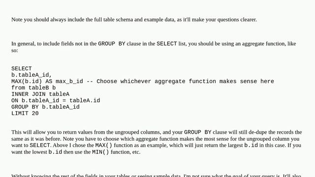 SELECT rows, but remove rows that have duplicate column смотреть онлайн