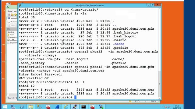 Asegurar un sitio web en Ubuntu con un certificado PFX solicitado en una PKI Windows смотреть онлайн