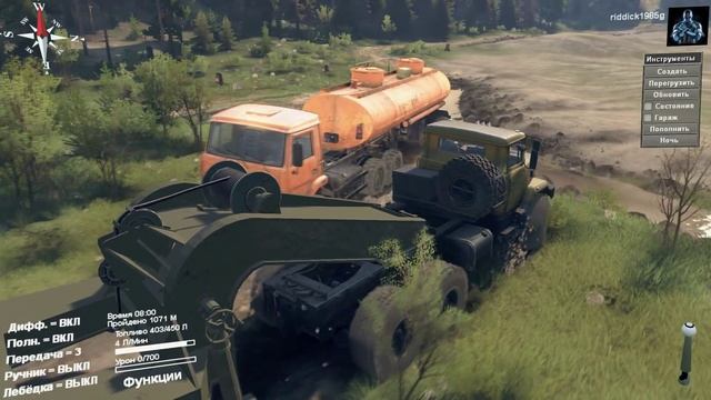 SpinTires mod KRAZ 6322 Off-road Test смотреть онлайн