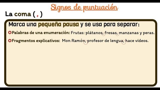 Signos de puntuación: el punto, la coma y el punto y coma смотреть онлайн