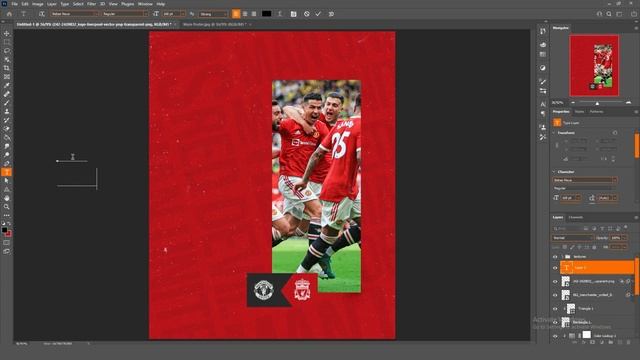 FREE PSD ? | Man United Next Match Poster ? | Photoshop Tutorial смотреть онлайн