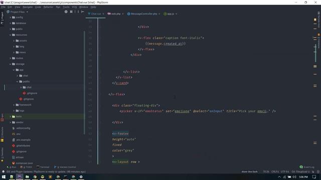 Laravel Vue Chat App with Pusher: Send attachment and emoticons смотреть онлайн