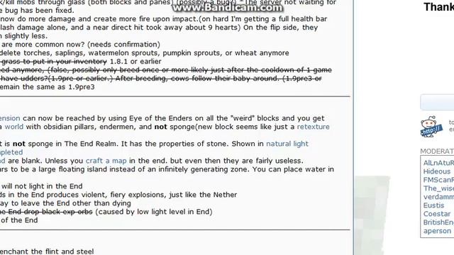 Minecraft! Reddit Update Log for 1.9 Prerelease Version 4 смотреть онлайн