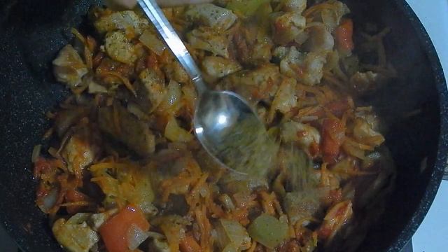 Свинина с рисом и овощами ? на сковороде. Вкусное блюдо на ужин!? смотреть онлайн