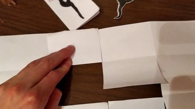 Блокнотик с гимнасткой своими руками из листа А4. смотреть онлайн