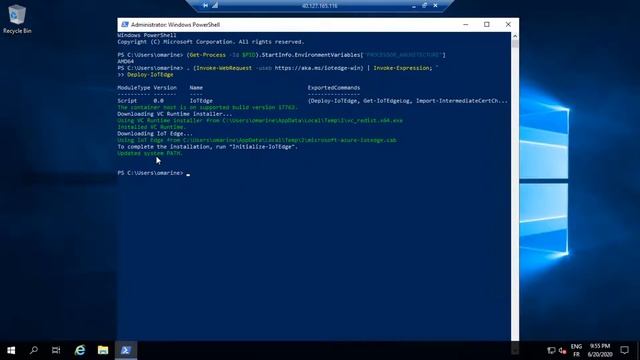 Install the Azure IoT Edge runtime on Windows смотреть онлайн