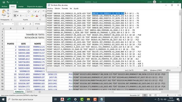 PUNTOS DE EXCEL A AUTOCAD смотреть онлайн