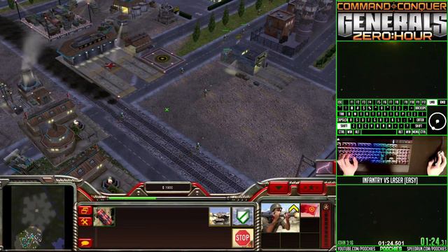 C&C Generals Zero Hour: Infantry vs Laser SPEEDRUN [WR] смотреть онлайн