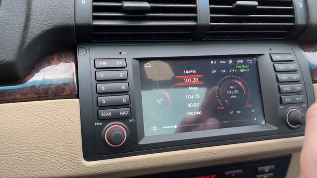 Штатная магнитола для BMW E53 модель MS1D, обзор после установки смотреть онлайн