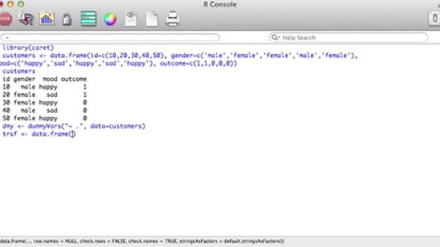 Walkthrough of the dummyVars function from the {caret} package: Machine Learning with R смотреть онлайн