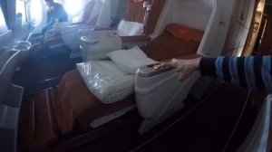 Aeroflot Airbus A330-200. Как раскладывается кресло бизнес-класса.