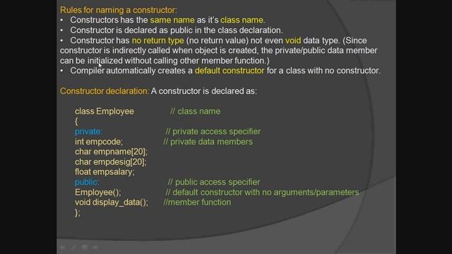 Constructors and destructors 09.12.20 смотреть онлайн