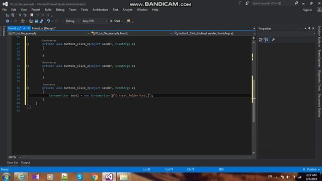 How to Create txt file in C#.net смотреть онлайн