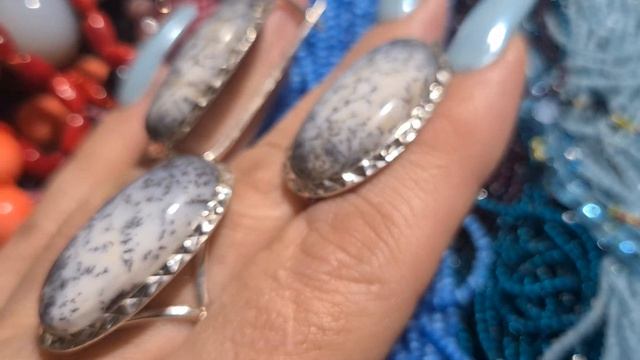 756.Серебро.Дендритовый агат,горный хрусталь,раухтопаз. смотреть онлайн