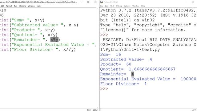 Operators in Python: Session 1 смотреть онлайн