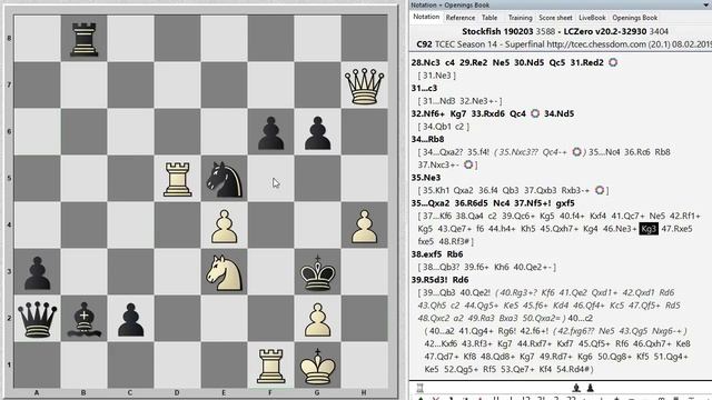 Обоюдоострая схватка шахматных движков в Испанской партии - Stockfish vs. Leela Chess Zero смотреть онлайн