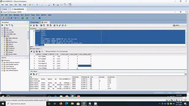 ROW_NUMBER Analytic Function In Oracle смотреть онлайн
