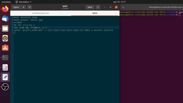 gnuplot rotate vector field смотреть онлайн