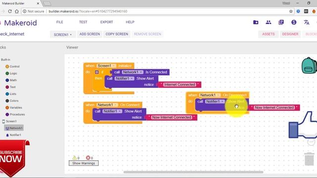 How to Use Network Component in Makeroid | Check Internet Connection in Your App смотреть онлайн