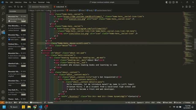 3 MY FAVORITE VISUAL STUDIO CODE THEME EXTENSION смотреть онлайн