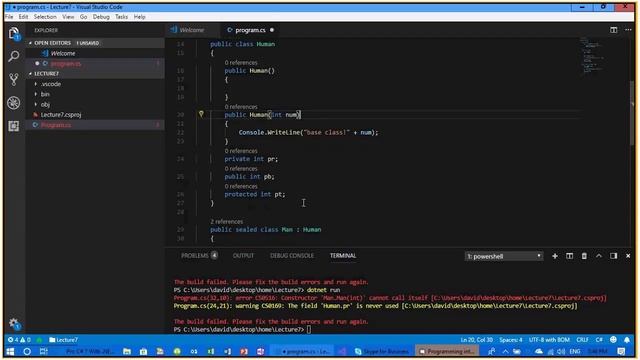 C# Lecture 7: Inheritance смотреть онлайн