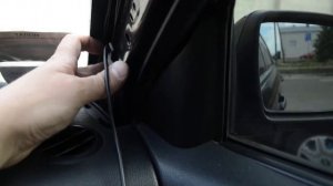 Как спрятать провод от видеорегистратора в Hyunday Accent\Verna