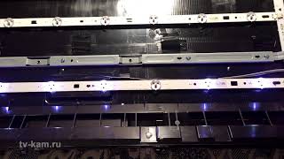 Ремонт подсветки телевизора SONY KDL32R303B. Замена светодиодов. смотреть онлайн