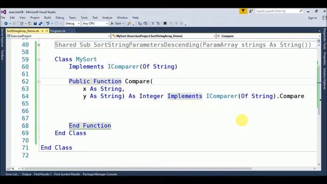 sort string array in vb.net смотреть онлайн