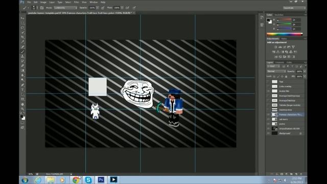 How To Make a YouTube Banner with Photoshop *WITH TEMPLATE* *VERY EASY* смотреть онлайн