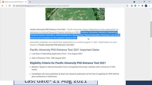 Pacific University PhD Entrance Test 2021(All Subjects!) смотреть онлайн