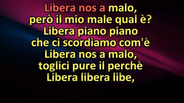 LIBERA NOS A MALO Ligabue KARAOKE смотреть онлайн