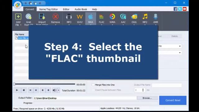 How to convert your WAV file(s) to FLAC format. Quick. Easy. Free! (PC & Mac users) смотреть онлайн