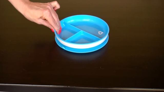 Munchkin детская тарелочка порционная на присоске Stay Put™