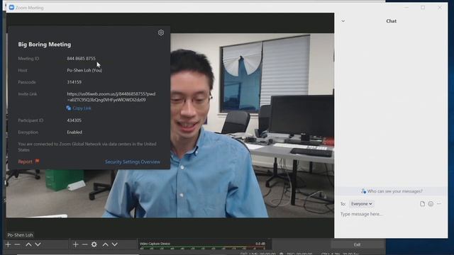 How to set up Windows to Moderate Zoom Meeting Chat — Po-Shen Loh смотреть онлайн