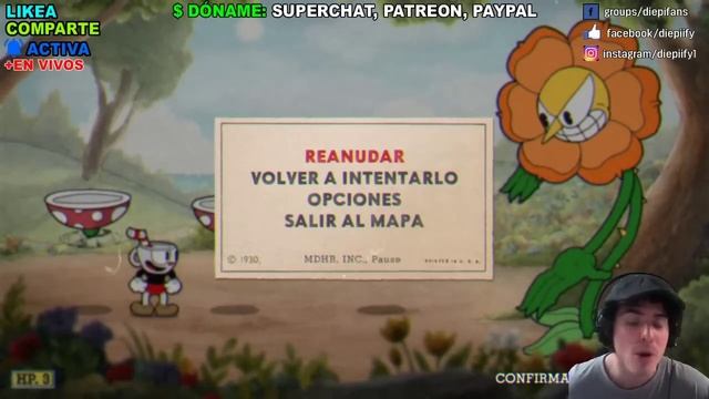 Cuphead en EXPERTO [1/2] - Juego Completo - Full Game Walkthrough - ¡EN VIVO! смотреть онлайн